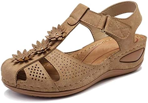 Сандали, жени, женски платформски сандали се поклонуваат чевли за одење удобни римски чевли за ткаење