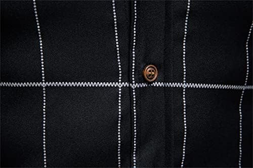 Машка лежерна долга ракав карирана кошула редовно вклопување деловни фустани кошули модни карирани кошули до кошули