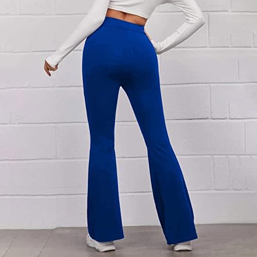 Синзелимин женски обични спортски панталони мода со висока половината еластична тенок фит јога хеланки џогирање на светкави панталони