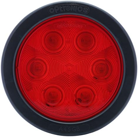Оптроника STL13RK Објектив 4 Круг Запечатени LED Опашка Светлина Комплет, Црвено