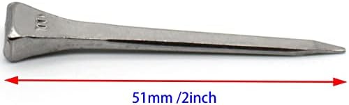 FDXGYH 50PCS E3 должина 45мм/1.8inch Потковица нокти Алатки за јаглерод челик за фиксно олово или стакло