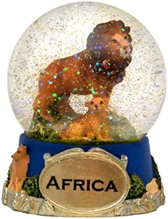 Од суштинско значење за вас Африка лав Снежен глобус -65мм стаклена снежна купола