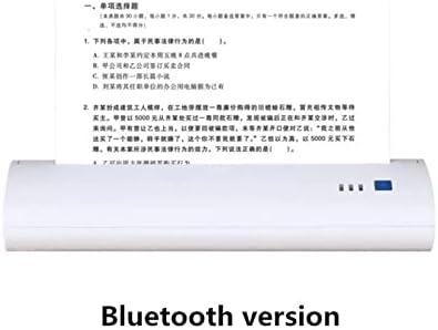 Преносен безжичен WiFi Bluetooth Office File Document Student Homemale Test Paper Pocture A4 Mini термички печатач за домашна канцеларија