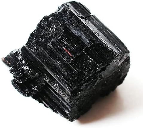 Binnanfang AC216 1pc природен црн турмалин кварцт кристал груб камен суров скапоцен камен минерален примерок неправилен кристал реики лековити кристали заздравување