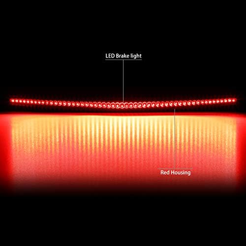 DNA MOTORING 3BL-CDTS06-LED-RD Црвена Леќа LED Трета Опашка Кочница Светлина [Компатибилен со 06-11 Кадилак DTS]