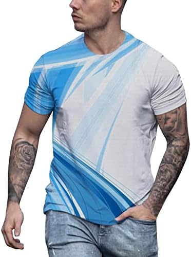 Летни маици за мажи, улична мода ладна лента за графички печати врвови на атлетски војник со кратки ракави маички за кратки ракави