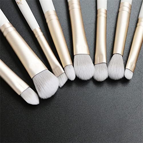 Xzjjz бела 12 парчиња синтетички козметички четки за коса поставување и руменило во прав лице-козметички алатки и пенкала (боја: а, големина