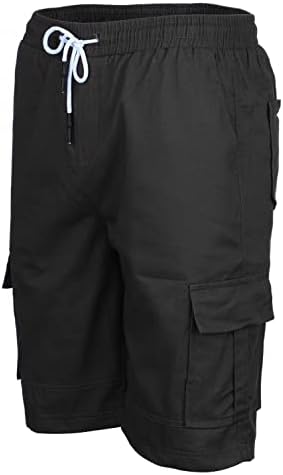 Машки шорцеви за мажи во NYYBW - Опуштено вклопување со лесен мулти џеб маскирна надворешна шорцеви, рег и големи и високи големини