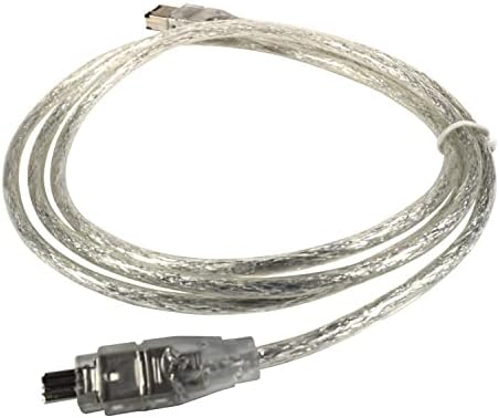 HQRP IEEE 1394 4PIN до 6PIN кабел кабел компатибилен со Panasonic PV-DV103 PV-DV200 PV-DV201 PV-DV953 Камкордер