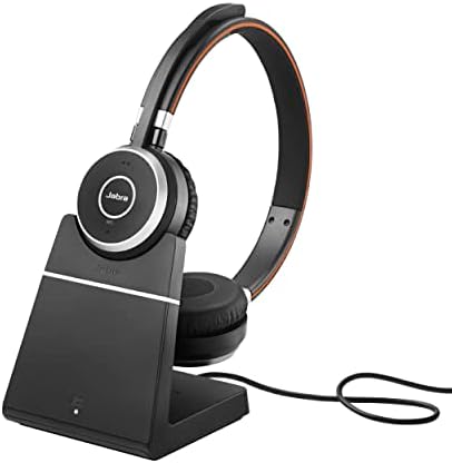 Jabra Evolve 65 SE стерео безжични слушалки - Bluetooth слушалки со микрофон за откажување на бучава, долготрајна батерија и штанд