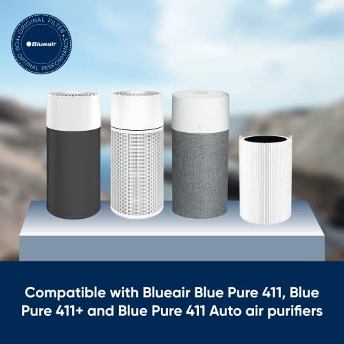 Blueair Blue Pure 411 Auto Navy Pre-Filter & Blue Pure 411 Auto, 411, 411+ оригинален филтер за замена, честички и активиран јаглерод