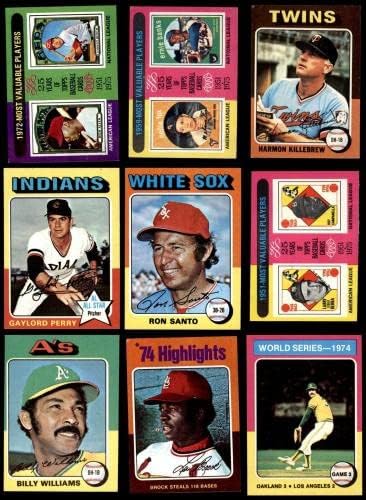 1975 Топс мини бејзбол комплетен сет 6,5 - екс/МТ+ - Комплетни комплети за бејзбол