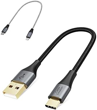 Пакет-2 Предмети: USB C До Молња Кабел + USB а ДО USB C Краток Кабел