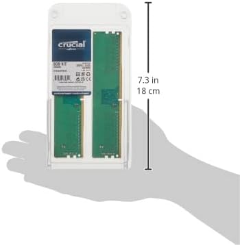 Клучен RAM МЕМОРИЈА 8GB Комплет DDR4 2400 MHz CL17 Десктоп Меморија CT2K4G4DFS824A Зелена/Црна