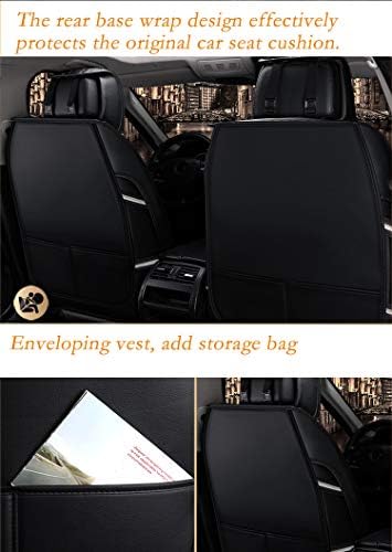 Saienon Luxury PU кожа автоматско седиште за автомобили опфаќа 5 седишта целосно сет универзално вклопување.
