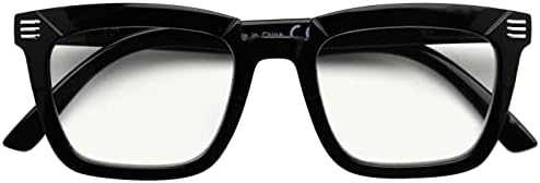Rucblu 4 пакет плоштад прогресивно блокирање на сина светлина за читање очила за жени - стилски читатели на мултифокус +1,75