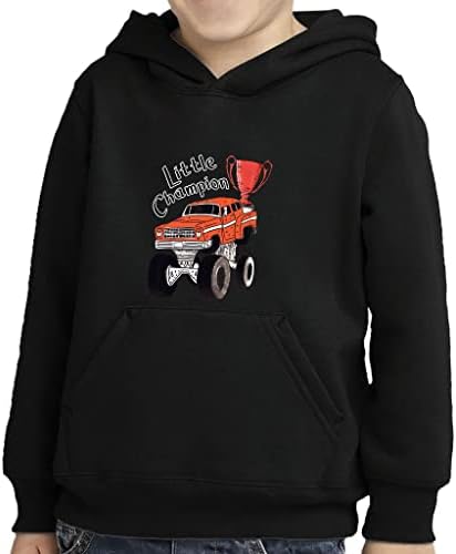 Шампион дете пуловер качулка - кул автомобил сунѓер руно худи - илустрација худи за деца