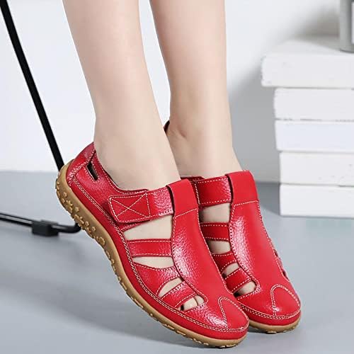 Sublisенски летни сандали Гладијатор клин чевли за жени затворени пети сандали на отворено шупнат гроздобер римски сандали