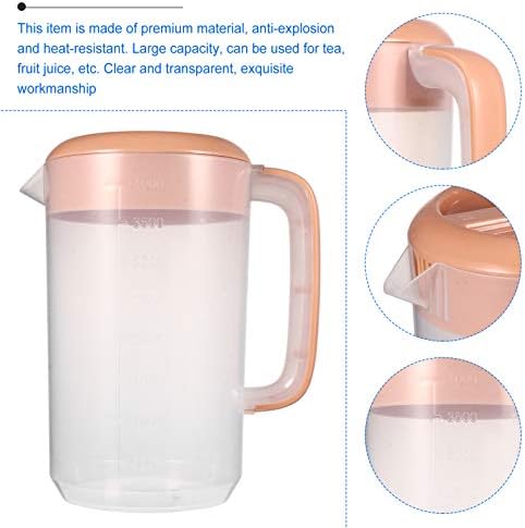 Doitool воден бокал за вода, пластична пластична вода стомна стомна кујна ладна вода шише - котел за вода со скала голема вода стомна
