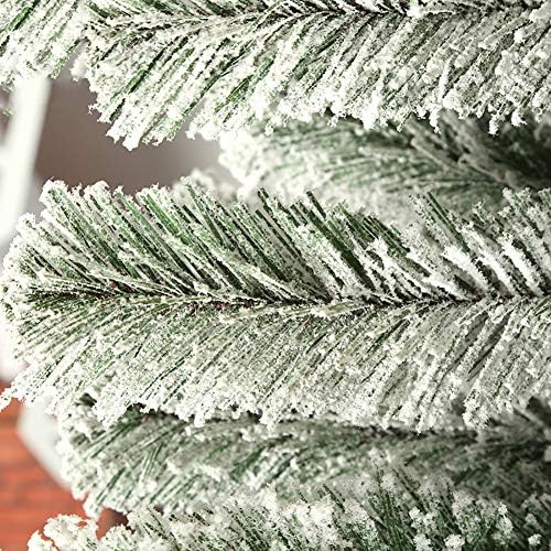 Пвц Собра Сноин Вештачка Новогодишна Елка Во Метален Штанд Смрека Со Шарки Божиќното Дрво Се Чувствува-Реално За Декор За Одмор-9,8 стапки
