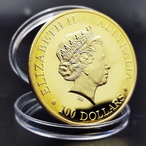 Австралиски Кенгур Позлатена Сребрена Монета Комеморативна Колекција На Монети На Британската Кралица На Комонвелтот Домашна Декорација