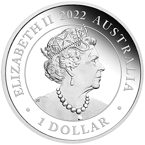 2022 де модерна комеморативна моќност среќен роденден 1 мл Сребрена паричка 1 $ Австралија 2022 Доказ