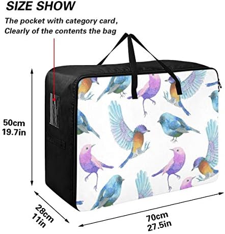 Н / А Торба За Складирање Облека Под Креветот За Јорган-Торба За Организатори На Птици Со Голем Капацитет Со Патенти Украсни