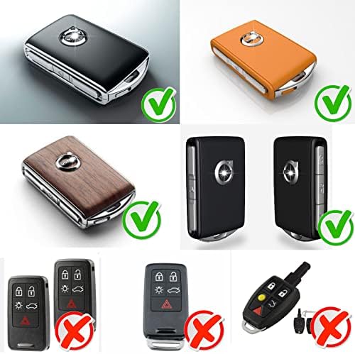 Копче за клучеви за автомобили FOB Компатибилен со Volvo XC90, XC60, XC40, S60, S90, V60, V90, Polestar 1, Polestar 2, Coar Key FOB