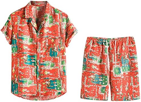 Мажите случајно копче за тревога, кардиган Хаваи, печатење со кратки ракави на плажа и кратки панталони