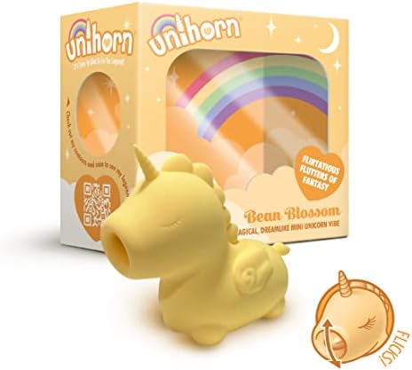 Mini Vibrator на Unihorn Bean Blossom - Вибратори на еднорог со моќни пулси на задоволство; Еднорог секс играчки за жени, мали