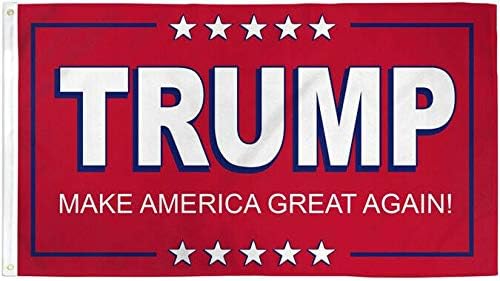 MWS 3x5 3x5 Трамп ја направи Америка одлична црвена и Трамп 2020 Чувајте Америка одлична црвена капа Громти со двојно зашиени врвни