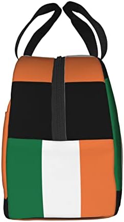 SwpWab Ирско Знаме Пренослива Фолија За Повеќекратна Употреба Задебелена Изолирана Бенто Торба И За Мажи И За Жени