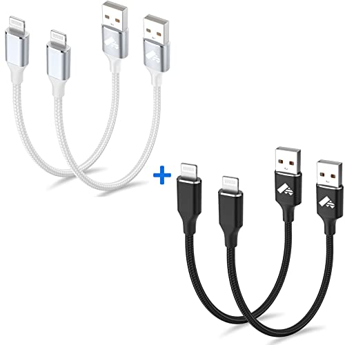 Aioneus iphone Chaber Cable Short 1ft 4pack