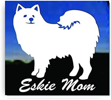 Ески мама американска налепница за декорации за винил прозорец Ескимо куче