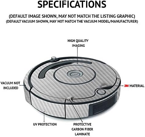 Mothyskins Јаглеродни Влакна Кожата Компатибилен со iRobot Roomba s9+ Вакуум &засилувач; Braava Џет м6 Пакет-Мачка Хаос | Заштитна Текстура