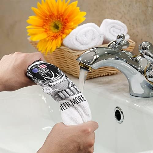 Потребно е повеќе простор Зебра астронаут рачни крпи лице за миење на телото, меки мијалници со слатки печатени за кујнски хотел во бања