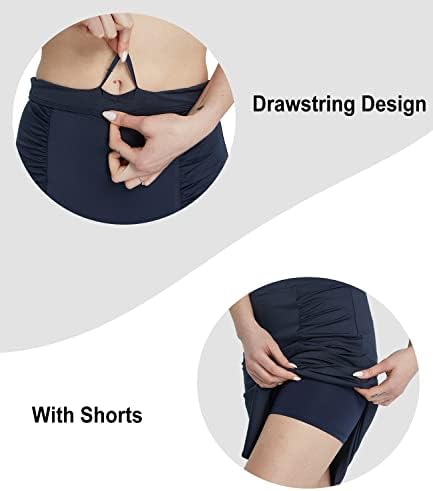 Atterенски високо половината атлетско странично миди здолниште со џебови спортови случајни скромни макси-директно здолниште