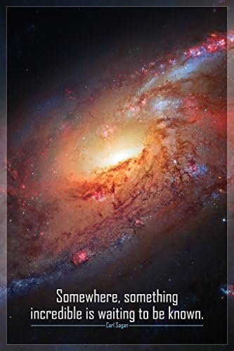 Некаде нешто неверојатно чека да биде познато Карл Саган познат мотивационен инспиративен цитат Сончевиот систем Надворешен простор Универзум соstвездие Хабл, ку?