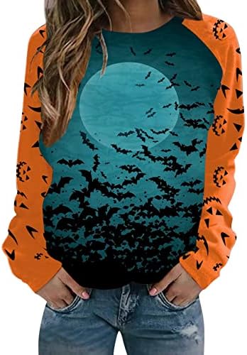 Gaozhen zip up hoodie hoodенски женски Ноќта на вештерките случајно во боја на бојата, печатено џемпер со долги ракави