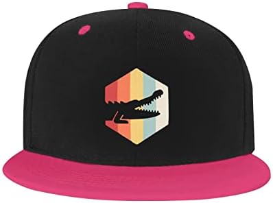 Прилагодлива капа на Snapback за мажи жени, ретро 70 -ти алигатори унисекс хип хоп бејзбол капа камионџија тато капи
