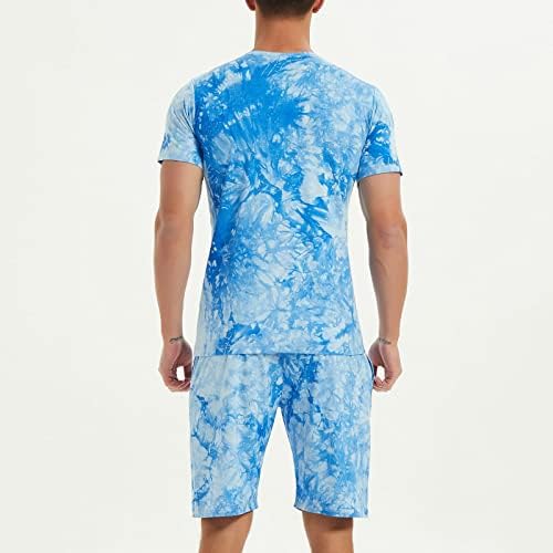 2023 Mens Sport Set летни облеки Машки пролетни летни врвни кратки сет шарени печатени рунда за модни костуми за јакна за модни