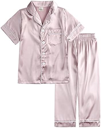 Xbkplo Fleece Pajamas Baby 9 месеци, цртан филм за ракав, дете, бебе кратко пижами девојче момче за спиење 6 руно пижами