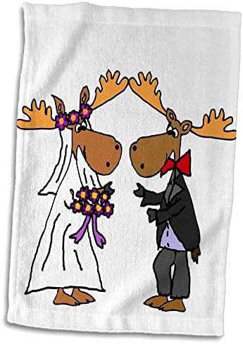 3drose Смешна симпатична слаба невеста и младоженец - крпи - крпи