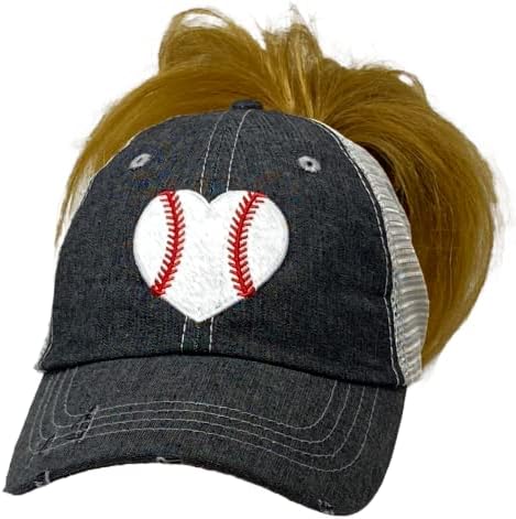 Кокомо душа женски бејзбол мама капа | Бејзбол мама неуредна пунџа висока капа од конска опашка | Baseубовна капа на бејзбол | Бејзбол мама капа