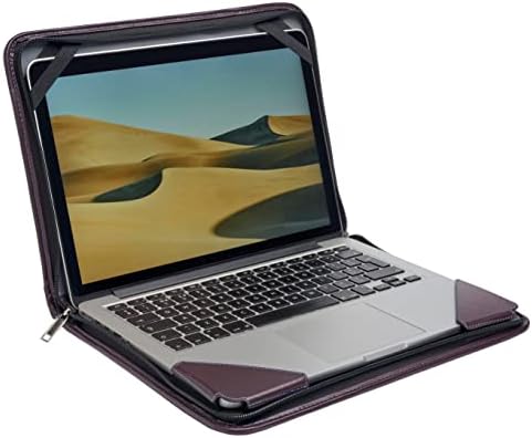 Брунел Виолетова Кожа Лаптоп Месинџер Случај-Компатибилен Со Фузија5 11.6 HD Windows 11 Професионален Тенок n Лесен Лаптоп