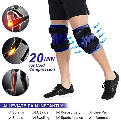 Обвитката со ледени пакувања за нозе за реквикс за повреди што можат да се користат и ревикс мраз пакет за еднократно употреба на колена
