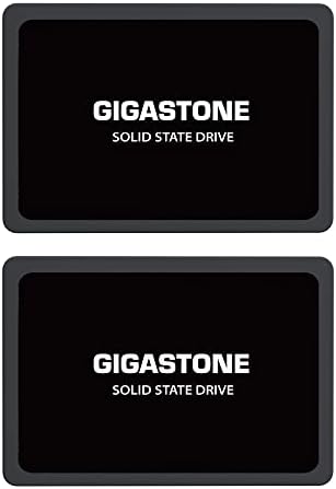 Gigastone 2-Пакет 2TB SSD SATA III 6Gb/s. 3D NAND 2.5 Внатрешна Цврста Состојба Диск, Прочитајте ДО 520MB/s. Компатибилен Со КОМПЈУТЕР, Десктоп