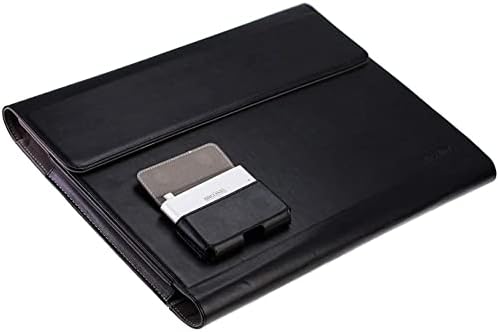 Брунел Црн Кожен Фолио Случај-Компатибилен Со Apple Macbook Air MJVM2LL/11,6-Инчен Лаптоп
