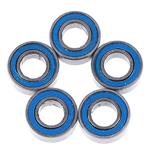 Hiscus 5 парчиња сина гума запечатени топка лежишта што се користат со автомобил или хели како 4 * 8 * 3mm MR84RS MR84-2RS 4x8x3mm