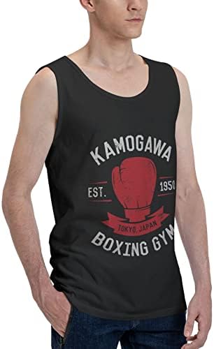 Аниме Хаџиме не ippo Машка маица маица моден спорт, бодибилдинг за дишење на резервоарот за дишење врвни кошули тренингот елек